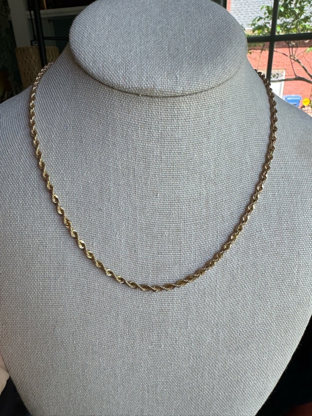 Zofia Day Co 14k Gold Rope Chain Necklace - 18” - Picture 3 of 7